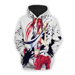 Erza Scarlet Armor Fairy Tail Hoodie XXS Official Fairy Tail Merch