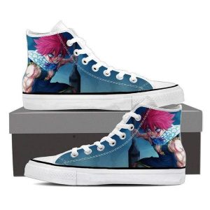 Giày thể thao Natsu Blue Magnolia Customized Angry Fairy Tail Sneaker 5 Official Fairy Tail Merch