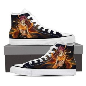 Natsu Dragneel Manga  Magnolia Customized  Fairy Tail Shoes 5 Official Fairy Tail Merch