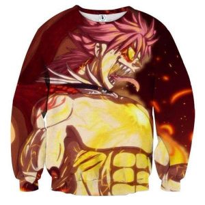 Fairy Tail Natsu Dragon Cry Fairy Tail Sweatshirt XXS Official Fairy Tail Merch