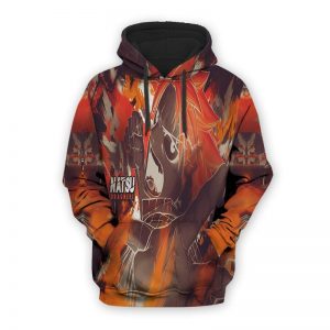 Natsu Dragneel 3D Printed Dragon Fire Hip Hop Designed Hoodie XS Official Fairy Tail Merch