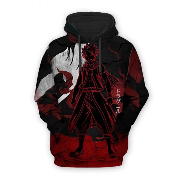 Fairy Tail Natsu Dragneel Dark Magic Cool Natsu Fairy Tail Hoodie XXS Official Fairy Tail Merch