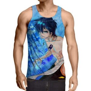 Fullbuster 3D Printed Tank Top- Magic Fairy Tail Tank Top XXS / Multi-color Official Fairy Tail Merch