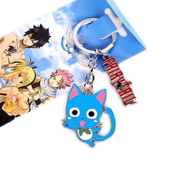 Fairy Tail Keychain フェアリーテイル Happy Default Title Official Fairy Tail Merch