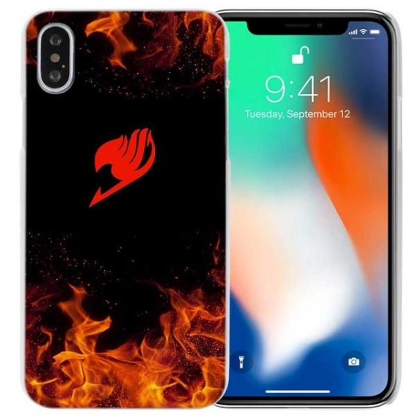 Flame Logo Fairy Tail iPhone Case フェアリーテイル Apple iPhones for iPhone 4 4s / Black Official Fairy Tail Merch