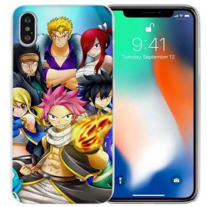 Group Fairy Tail iPhone Case フェアリーテイル Apple iPhones für iPhone 4 4s / Mehrfarbig Offizieller Fairy Tail Merch