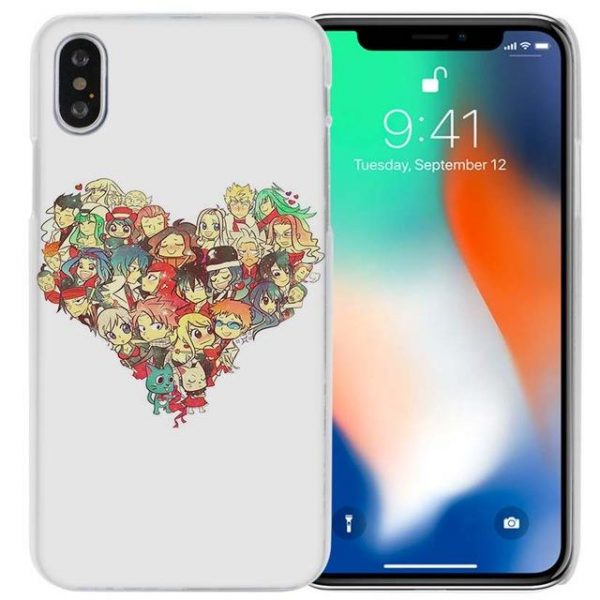 Heart Collage Fairy Tail iPhone Case フェアリーテイル Apple iPhones for iPhone 4 4s / Clear Official Fairy Tail Merch