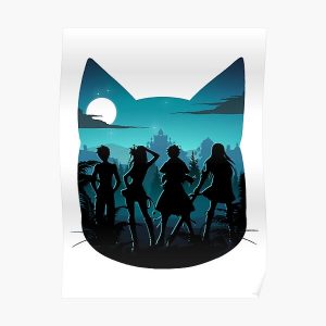 Happy Silhouette Poster RB0607 Produkt Offizieller Fairy Tail Merch