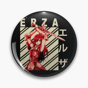 Erza Scarlet - Sản phẩm Vintage Art Pin RB0607 Hàng hóa Fairy Tail ngoại tuyến