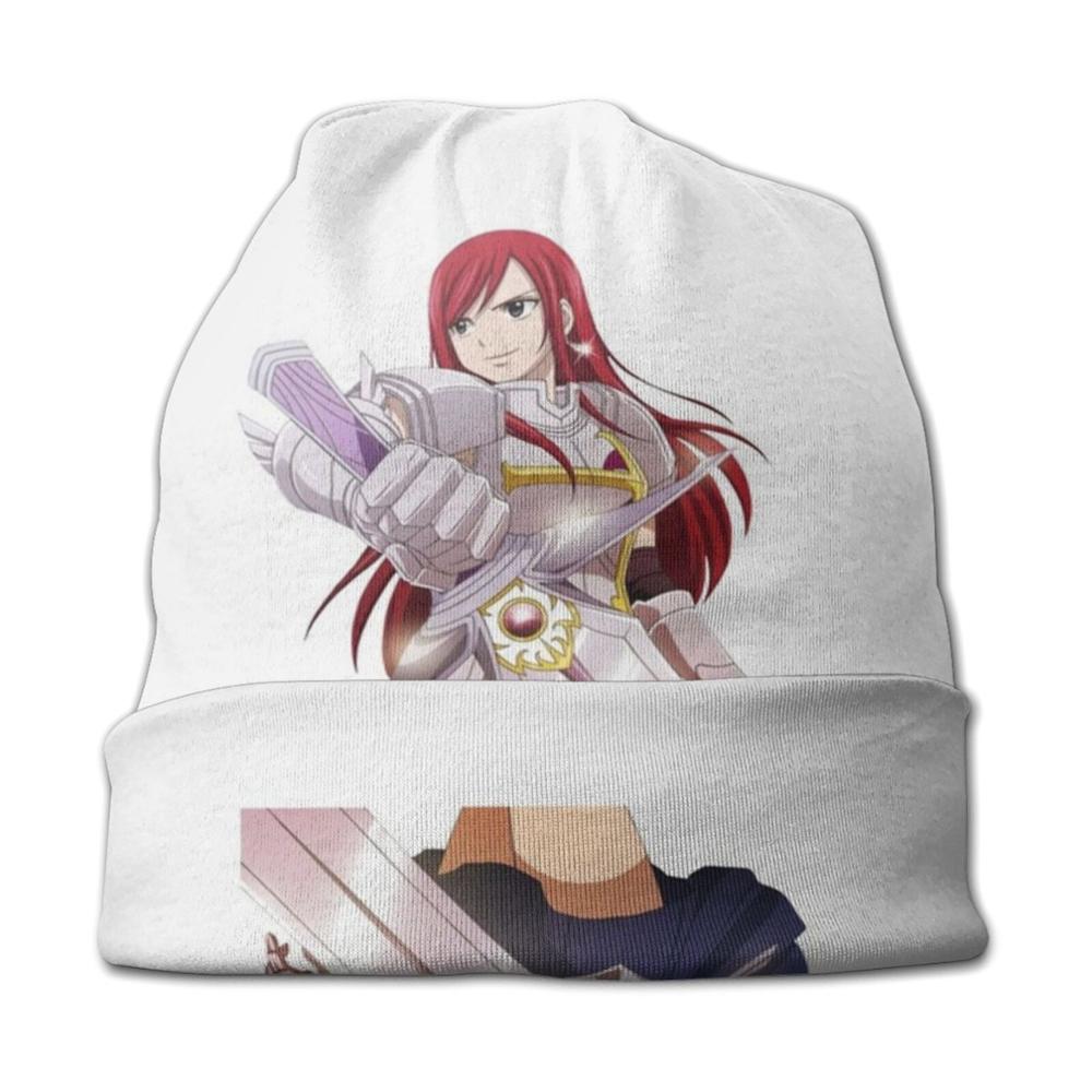 Erza Scarlet Knitted Cap Casual Beanies Hip-Hop Hat Fairy Tail Erza Scarlet Erza Anime Manga Scarlet Natsu Lucy Juvia Anime